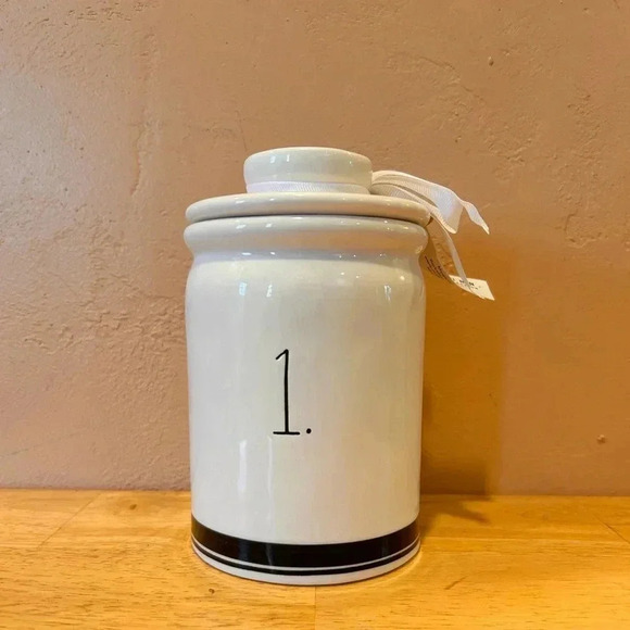 Rae Dunn Artisans Collection by Magenta Ceramic Jar with Lid. NWTS. - Picture 2 of 9